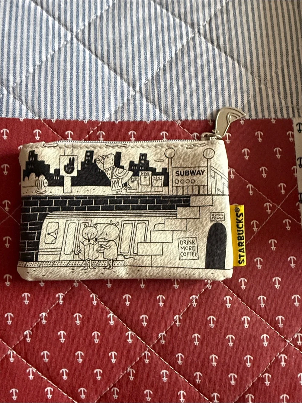 Starbucks canvas zip